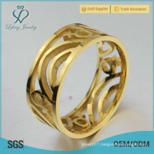 Gold lesbian commitment rings, stainless steel gold matching lesbian rings